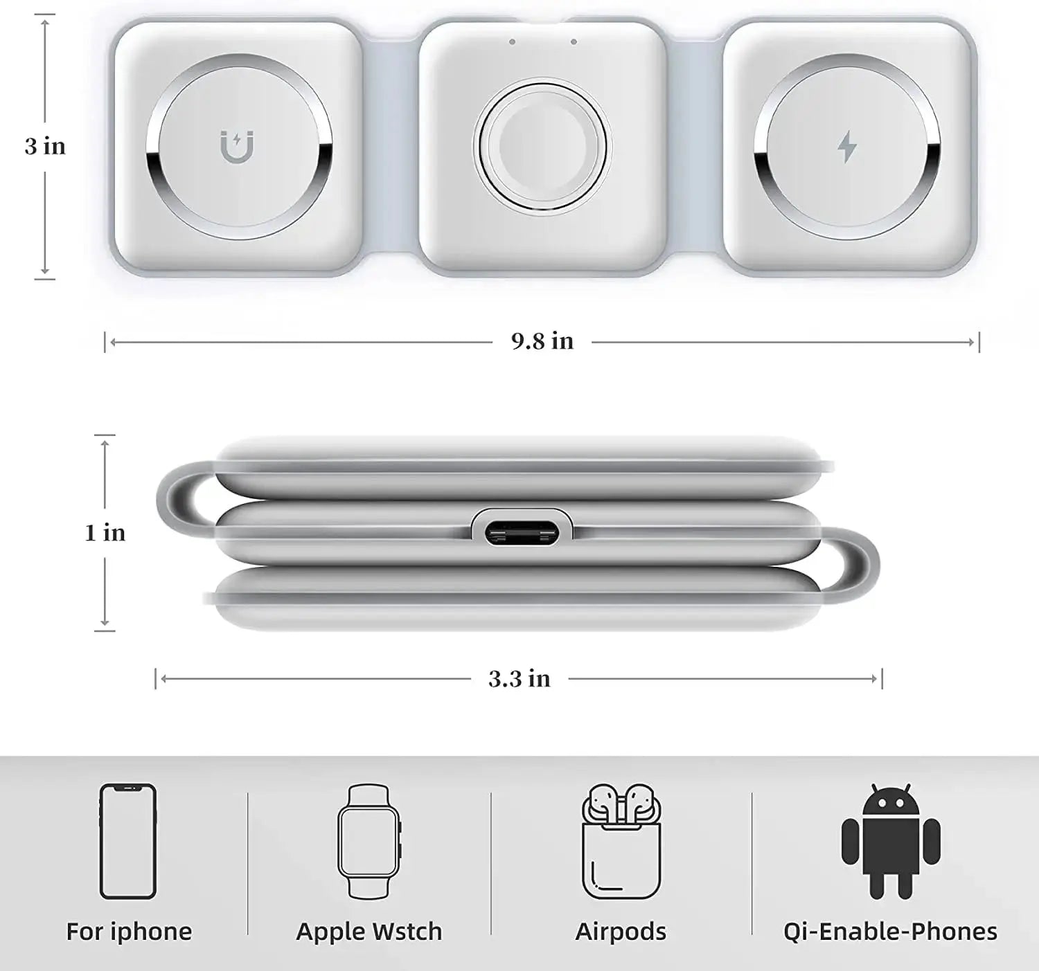 3-in-1 Wireless Charging Pad Uae Mart