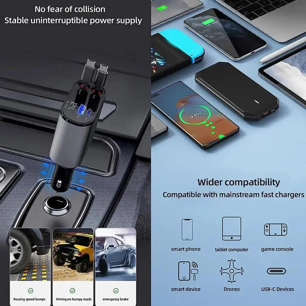 4 in 1 Retractable Charger Uae Mart