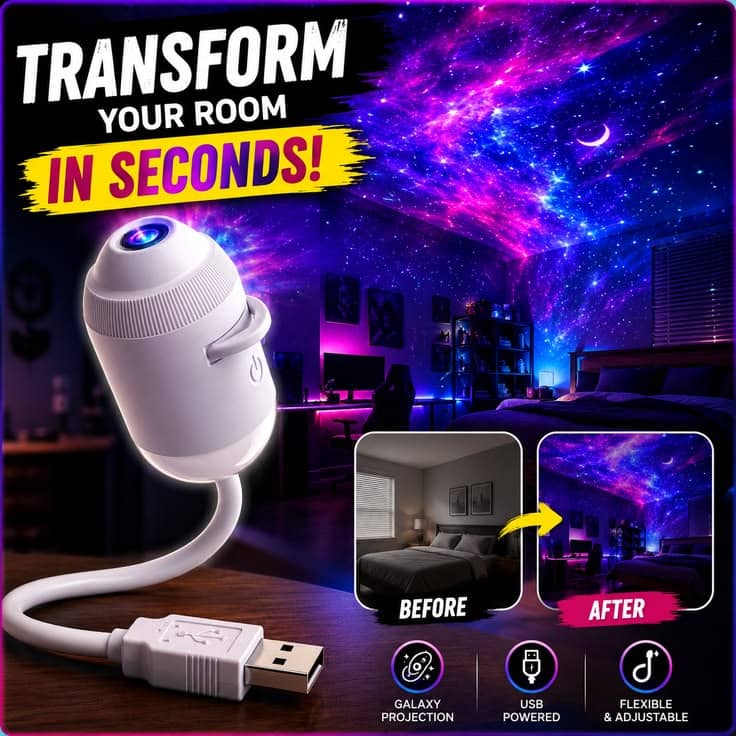 Portable Mini USB Starry Sky Projection Lamp