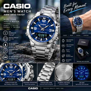 Casio Men's Watch AMW-880D-9AVDF - zaynamart.com