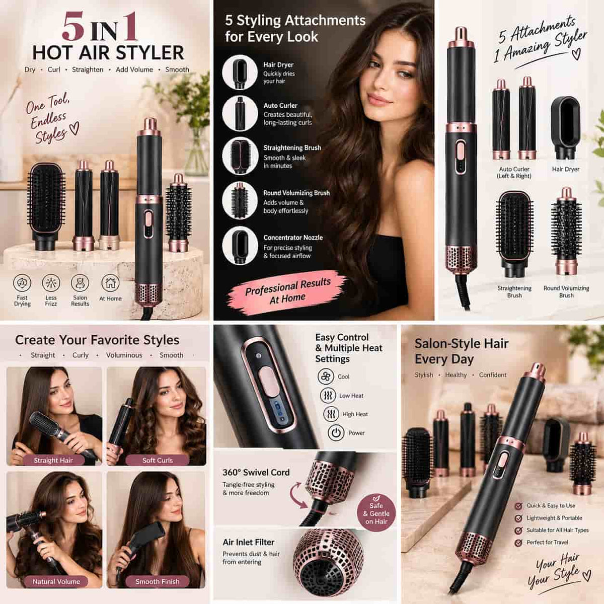 5-in-1 Hot Air Styler
