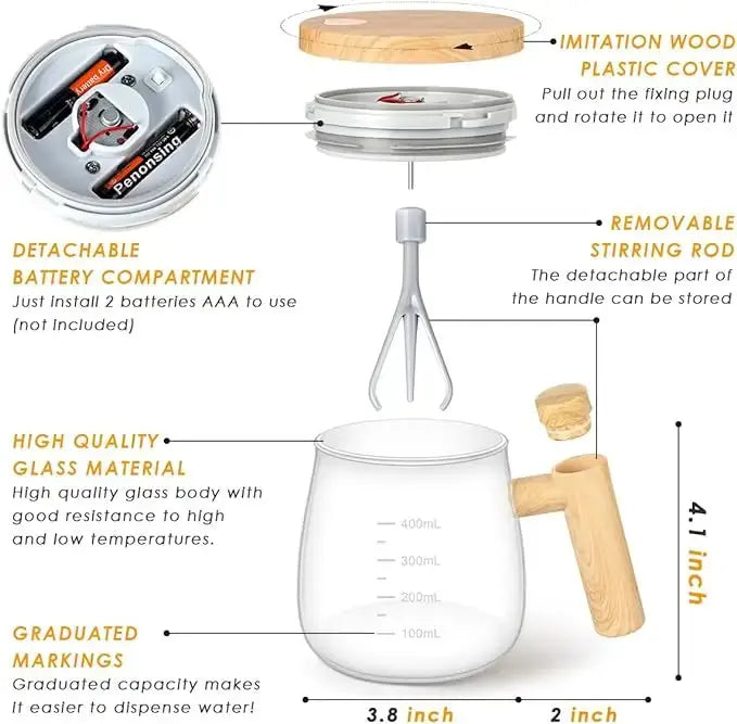 Electric Mixing Cup 400ML Uae Mart